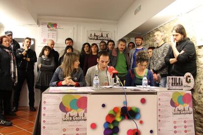 Txerra Bilinaga, durante la presentación de las actividades de Gora Gasteiz.