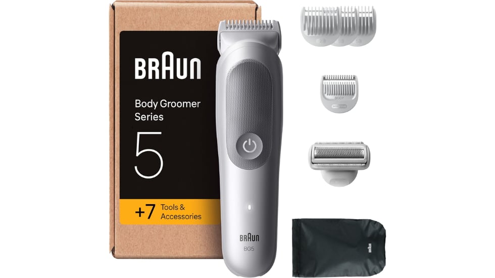 Vista de la recortadora corporal de la marca Braun.