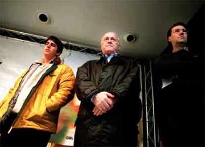 El líder del EBB, durante un acto esta mañana en Iruña de Oca.