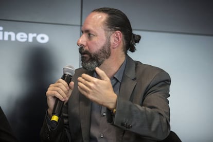 Hugo Nájera, director general de Desarrollo de Negocios de BBVA Bancomer, durante su participación en una de las mesas redondas sobre el futuro del dinero.