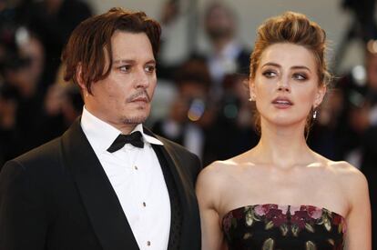 Johnny Depp y Amber Heard.