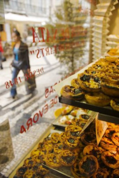 Pasteles en Casa Brasileira, en Lisboa.