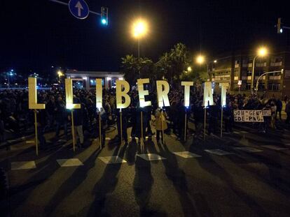 La Meridiana, cortada el pasado 12 de noviembre.