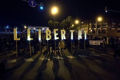 La Meridiana, cortada el pasado 12 de noviembre.