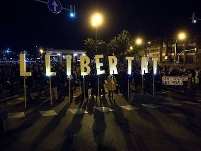 La Meridiana, cortada el pasado 12 de noviembre.