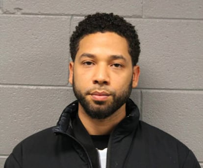 Fotografía de Jussie Smollett otorgada por el departamento de la policía de Chicago.