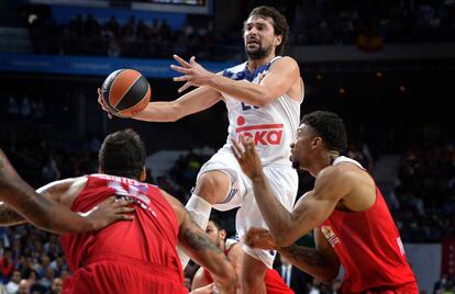 Sergio Llull, ante Olympiacos