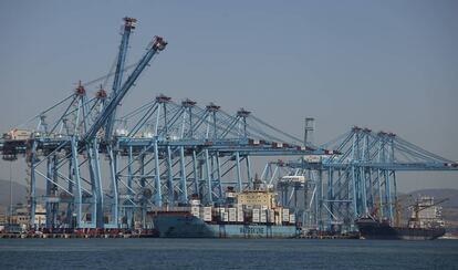 Terminales de contenedores del Puerto de Algeciras.
