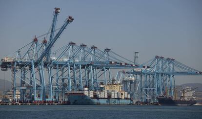 Terminales de contenedores del Puerto de Algeciras.