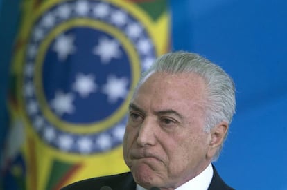 El presidente de Brasil, Michel Temer.