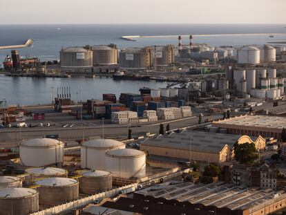 Explosión en el puerto de Barcelona