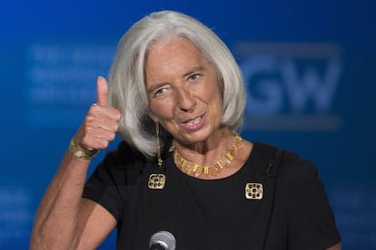 La directora gerente del FMI, Christine Lagarde.