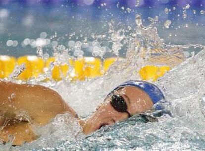 Mireia Belmonte, durante la final de los 200 metros estilos, en los que ganó el oro.