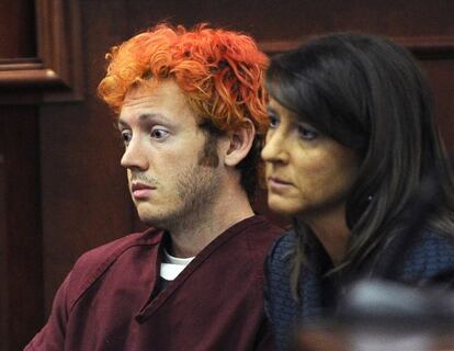 James Holmes, en su primera comparecencia ante el juez. 