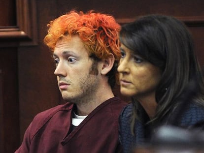 James Holmes, en su primera comparecencia ante el juez. 