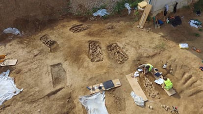 Imatge de l'excavació a Barcelona.