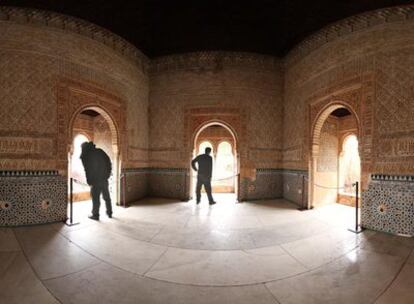 Un aspecto del interior de la Torre Cautiva de la Alhambra.