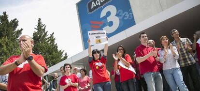 Protesta de los trabajadores de TV-3.