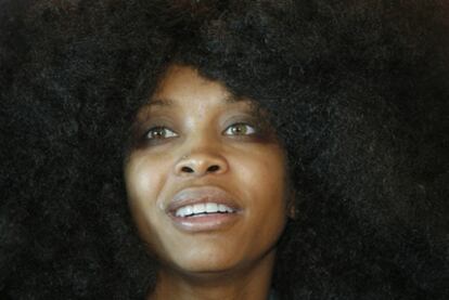 La cantante estadounidense, Erykah Badu.