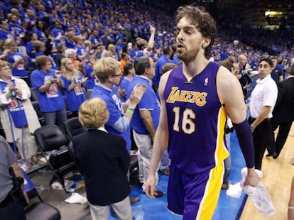 Gasol, tras la derrota de los Lakers.