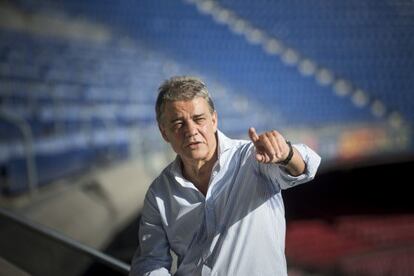 Joaquim Maria Puyal al Camp Nou.