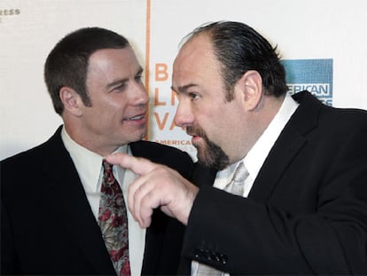 John Travolta y James Gandolfini
