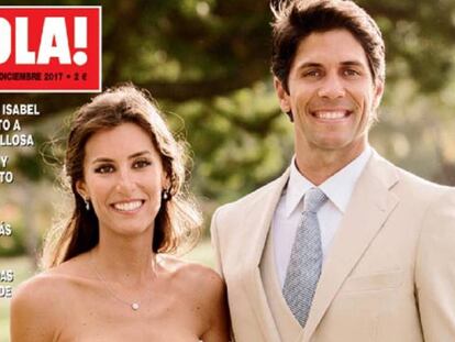 Ana Boyer y Fernando Verdasco en la portada de &#039;&iexcl;Hola!&#039; sobre su boda en el Caribe.