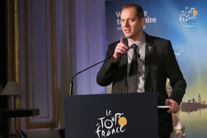El director general del Tour de Francia Christian Prudhomme, en la presentación oficial de 2014.