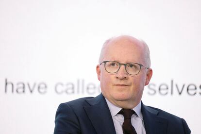 Philip R. Lane, economista jefe del BCE, en una entrevista de Reuters celebrada en el London Stock Exchange.