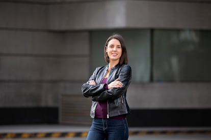 Montero posa en el diario EL PAÍS, el viernes.