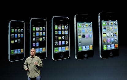 Phil Schiller muestra la evolución del iPhone