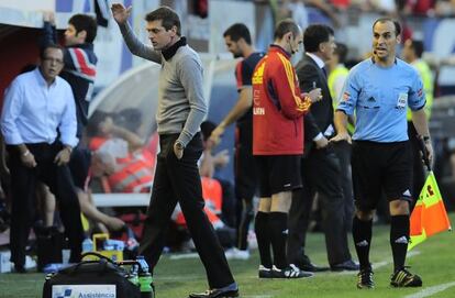 Tito Vilanova, tras ser expulsado.