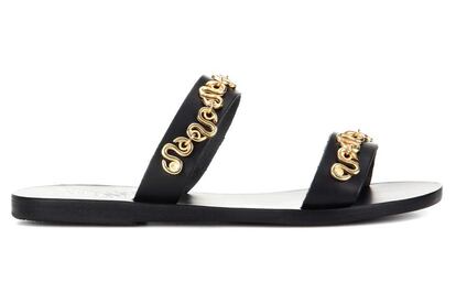 Con detalles dorados, de Ancient Greek Sandals (200 euros).