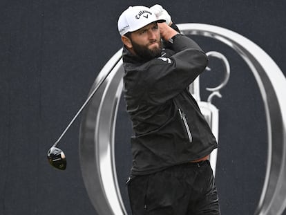 Jon Rahm, durante la cuarta ronda del Masters.