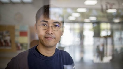 Alex Chow, en la Facultad de Comunicaci&oacute;n de la Universidad de Sevilla.