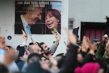 Simpatizantes en Buenos Aires, Argentina, el 12 de junio de 2025.