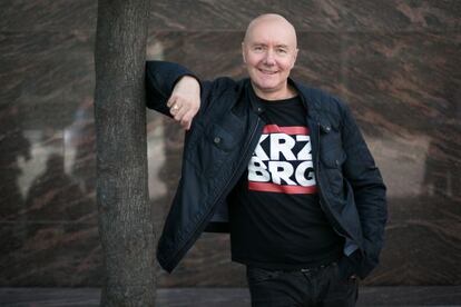 El escritor Irvine Welsh, en Barcelona a comienzos de mayo.