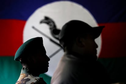Combatientes de la Fuerza de Defensa Nacional de Chin (CNDF)
