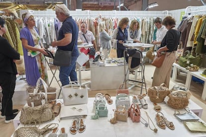 Estand de la anterior edición de Momad, la feria de textil, calzado y accesorios de Ifema, que este año se celebra del jueves 6 al sábado 8 de febrero.