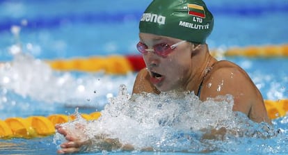 Meilutyte, en la final de los 100 metros braza