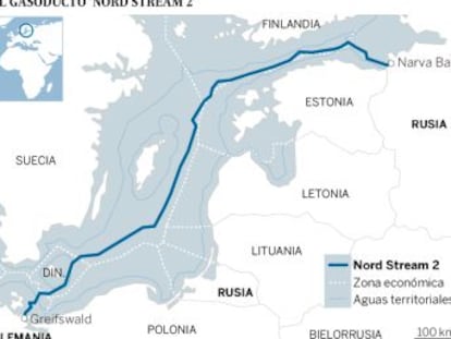 Con el Nord Stream 2, el gas ruso llegará en 2019 directamente a Alemania sin parar en los países bálticos