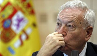 Margallo, ayer en la presentaci&oacute;n de un libro.