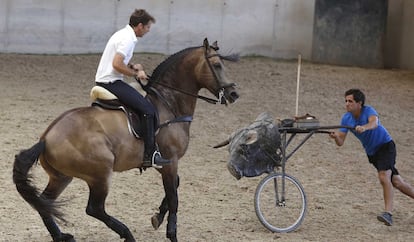 Janucá, dirigido por Pablo Hermoso, sortea el carretón de entrenamiento.