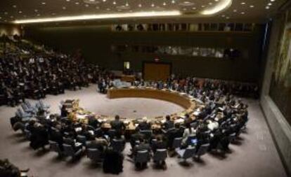 Reunión del Consejo de Seguridad sobre la situación en Ucrania, en la sede de la Organización de Naciones Unidas en Nueva York, Estados Unidos. EFE/Archivo
