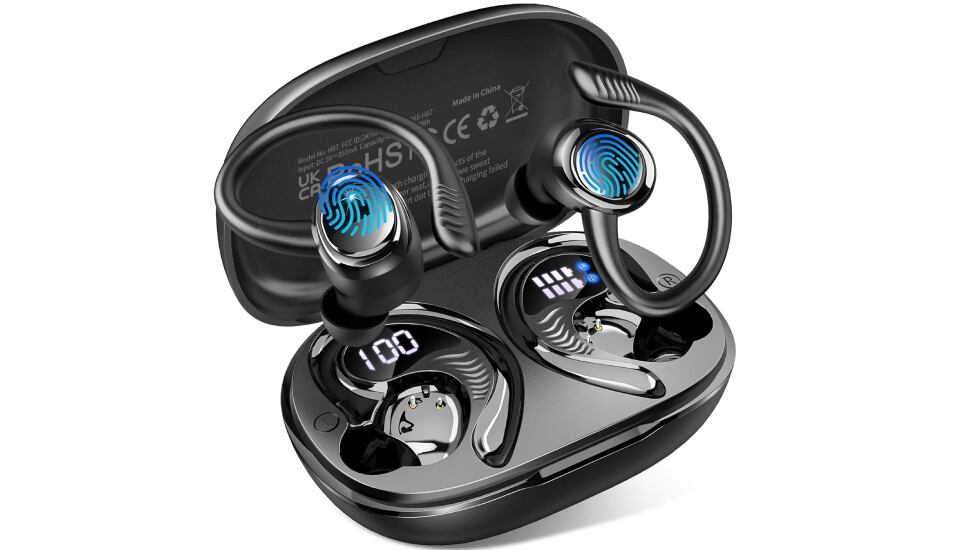 Auriculares inalámbricos deportivos con 50 horas de autonomía.