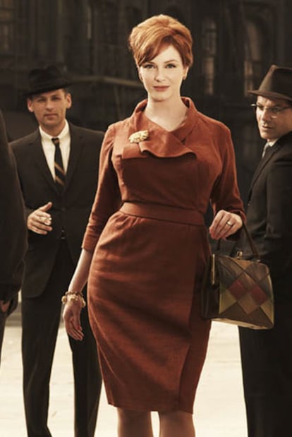 Christina Hendricks, en<i> Mad men.</i>