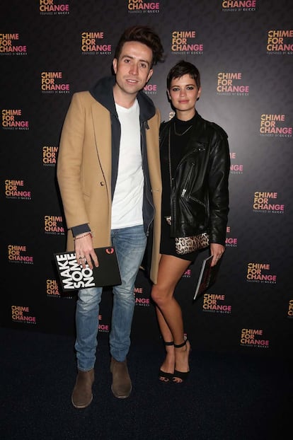 Pixie Geldof y Nick Grimshaw
