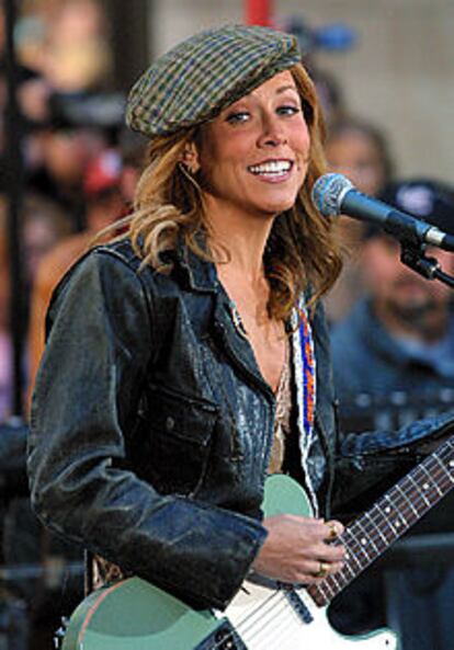 La cantante Sheryl Crow, en un concierto.