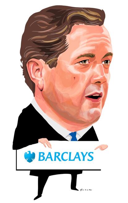 Una caricatura del nuevo CEO de Barclays, James E. Staley