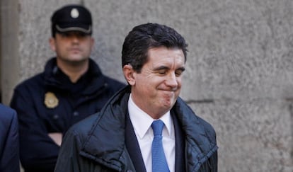 Jaume Matas a su llegada a los juzgados el pasado enero